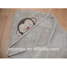 Wholesale Monkey baby hooded towel HDT-017 China Manufacturer